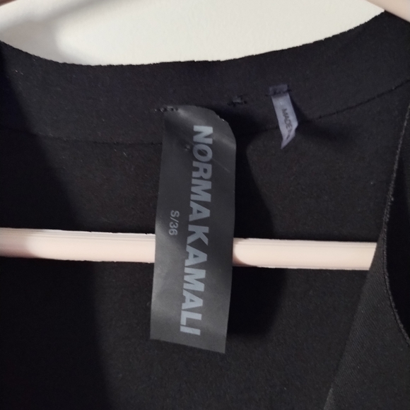 NORMA KAMALI Black Jersey V Neck Rectangle Jog Jumpsuit S - Picture 5 of 6